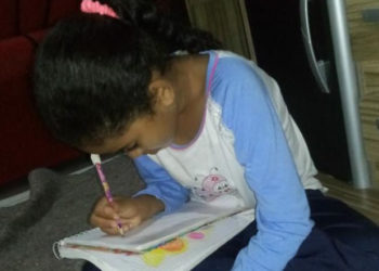 Crianças da zona rural de Queimadas escrevem cartas de apoio a profissionais que atuam no enfrentamento à Covid-19