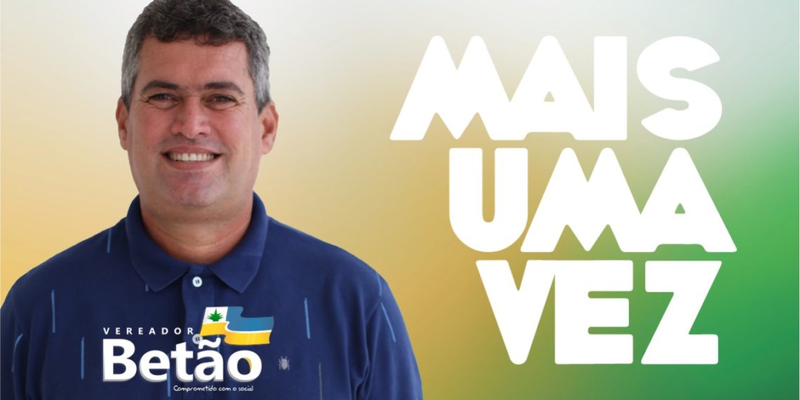 Em Live Betão Gordiano fará lançamento da pré-candidatura a vereador rumo ao sexto mandato