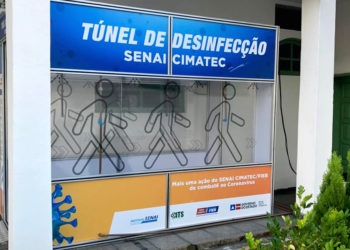 Hospital de Serrinha passa a contar com túnel de desinfecção