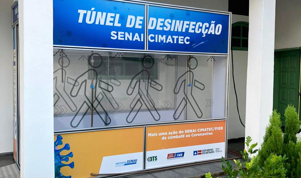 Hospital de Serrinha passa a contar com túnel de desinfecção