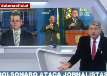 Datena rebate Bolsonaro após ofensa a jornalistas: ‘Bundão é o senhor’; veja vídeo
