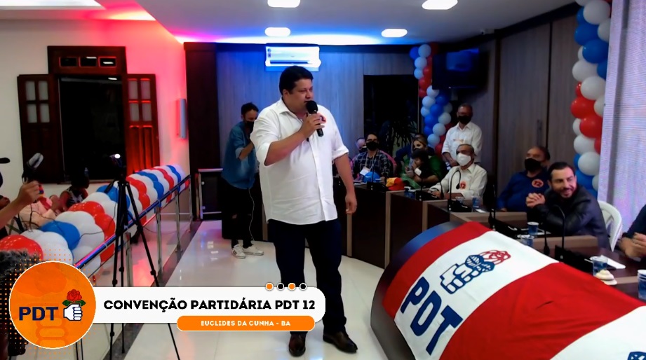 Em Convenção, Luciano Pinheiro (PDT) teve seu nome homologado para disputar a reeleição de prefeito (veja)