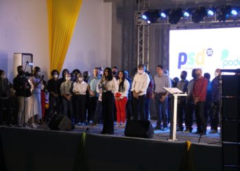 Durante convenção, PSD, Podemos e Republicanos de Santaluz aprovam candidatura de Quitéria à reeleição com Poliana na vice