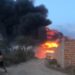 Depósito de materiais recicláveis é destruído pelo fogo em Coité (Vídeo)