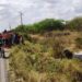 Jovem fica ferido em capotamento na BA 120