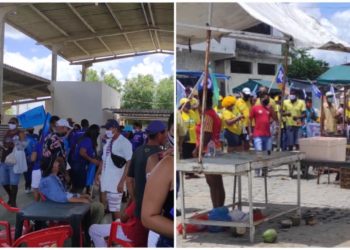 Santanópolis: grupos políticos aproveitam o último dia de feira antes das eleições para fazer corpo a corpo com eleitores