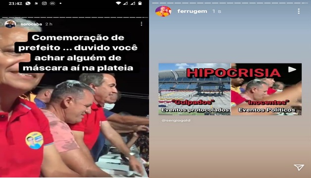 Cantor Sorocaba usa vídeo de comemoração em Coité pela vitória de Marcelo Araújo em seu Instagram para protestar
