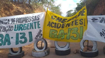 Com data ainda a ser definida, grupo posta em rede sociais sobre novo bloqueio da BA 131