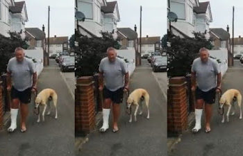 Homem manco gasta R$ 2 mil em veterinário e descobre que seu cão o imitava; veja vídeo