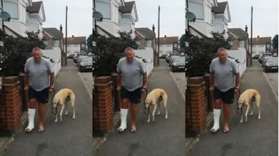 Homem manco gasta R$ 2 mil em veterinário e descobre que seu cão o imitava; veja vídeo