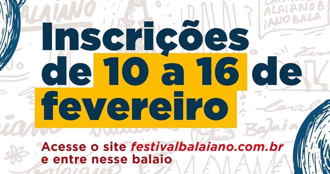Festival Balaiano abre convocatória para artistas de toda Bahia