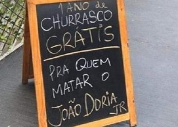 SP – Dono de restaurante é detido após anunciar ‘churrasco grátis para quem matar Dória’