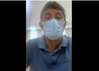 Prefeito de Nova Soure anuncia que testou positivo pra Covid-19 juntamente com a esposa