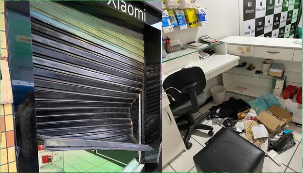 Vídeo – Loja de celular é arrombada em Riachão do Jacuípe em plena luz do dia