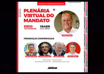 Plenária virtual de Joseildo para discutir anulação dos processos contra Lula – Acompanhe aqui