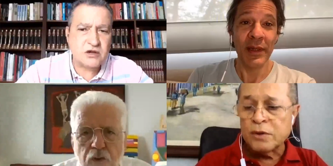 Joseildo reúne Haddad, Wagner e Rui para discutir pandemia e mobilizar militância