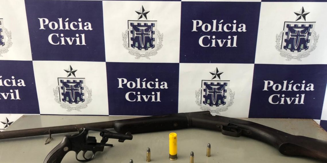 Homem é preso por crimes enquadrados na Lei Maria da Penha e posse irregular de arma de fogo
