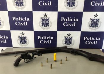 Homem é preso por crimes enquadrados na Lei Maria da Penha e posse irregular de arma de fogo