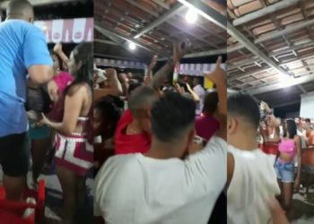 Aglomeração: operação policial encerra festa com centenas de pessoas em bar nas Casas Populares