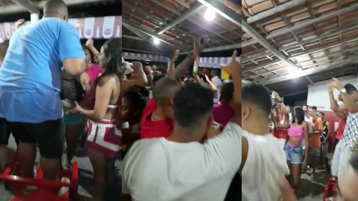 Aglomeração: operação policial encerra festa com centenas de pessoas em bar nas Casas Populares