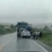 Colisão frontal entre carreta e Astra deixa um morto na BR 410