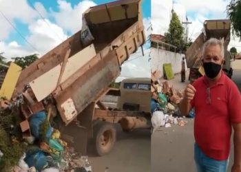 Prefeito manda encher caçamba de lixo e jogar ao lado de supermercado “quem quer lixo vai ter lixo” (atualizada)