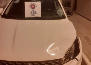 Guarnição da CETO intercepta veículo em Serrinha depois de atropelar mulher em Santa Bárbara