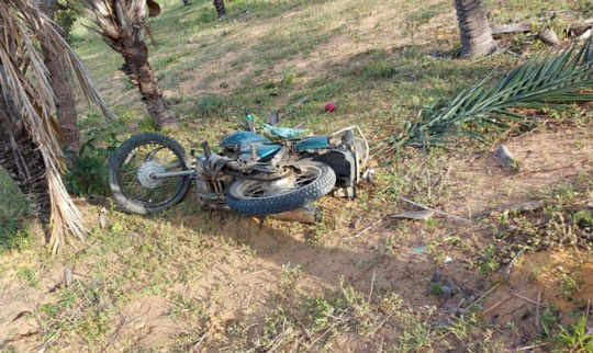 Motociclista morre após se envolver em acidente na zona rural de Queimadas