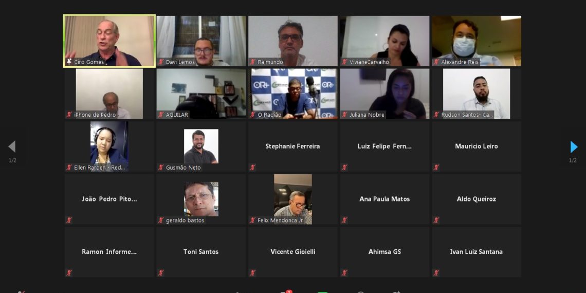 Eleições na Bahia: durante coletiva Ciro diz que PDT vai olhar para o futuro, e não o passado