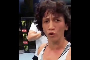 Serrinhense Virna Jandiroba protesta após vitória no UFC: ‘Fora Naro’; assista