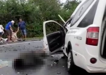 Anguera: vítima fatal era carona do carro funerário e no outro veículo viajavam quatro ocupantes