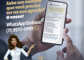 Embasa reativa o atendimento via Whatsapp
