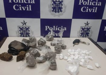 Polícia Civil de Coité prende dois indivíduos a bordo de veículo com drogas