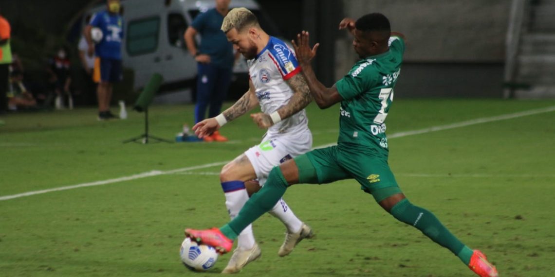 Bahia sai na frente mas cede empate ao Cuiabá na Arena Pantanal