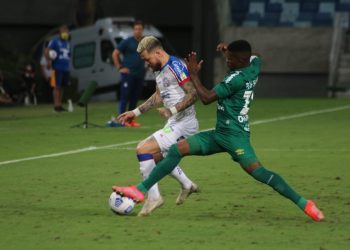 Bahia sai na frente mas cede empate ao Cuiabá na Arena Pantanal