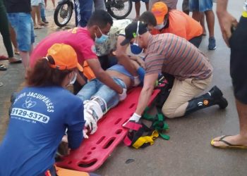 Motociclista é transferido com gravidade após se envolver em acidente na BR 324