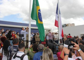 “Curtinhas” do ato de inauguração da Policlínica Regional de Saúde em Serrinha