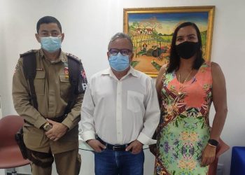 Coité – Comandante da 4ª Cia PM se reúne com o Judiciário e o Conselho Municipal de Segurança Pública