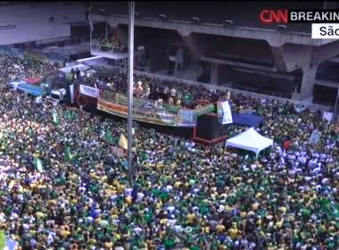 Ato bolsonarista em SP atrai 6% do público esperado por organizadores