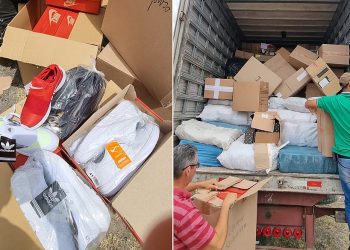 Feira de Santana: Caminhoneiro é preso com R$ 500 mil em sapatos falsificados
