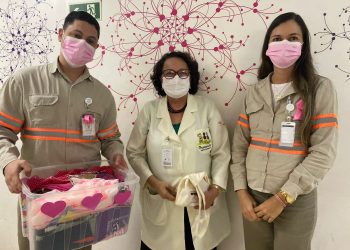 Santa Luz Desenvolvimento Mineral doa 200 lenços a pacientes com câncer do Hospital Aristides Maltez