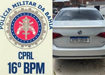 Veículo de locadora com adulteração do chassi é recuperado pela PM em Conceição do Coité