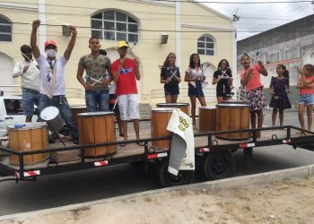 Apresentação em Salgadália marca o retorno às aulas de percussão do Batuque Social