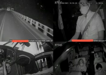 Vídeo mostra exato momento do acidente envolvendo caminhão e ônibus na BR 101 que deixou 12 mortos
