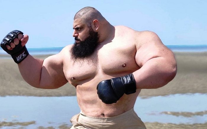 Hulk do Irã quebra osso com soco para desafiar rival no MMA