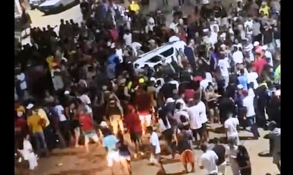 Nenhuma das vítimas do atropelo em João Dourado durante festa política teve ferimento grave (veja o vídeo)