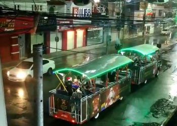 Programação do Natal Luz não aconteceu por conta da chuva que caí desde o fim da tarde