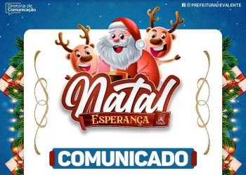 Por causa da chuva, prefeitura de Valente e Santaluz anunciam o adiamento da inauguração da decoração natalina