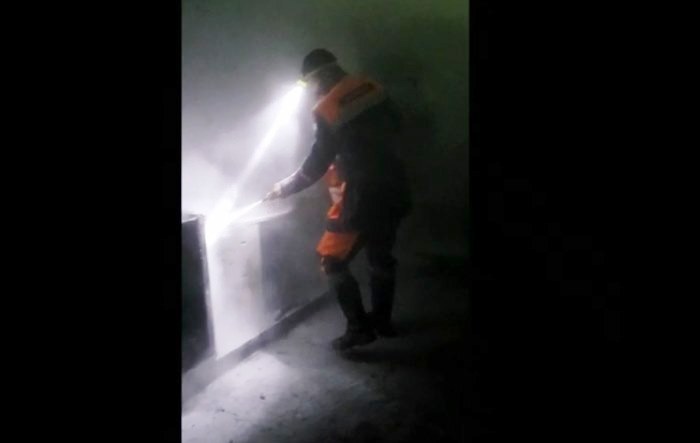 ‘Pau pra toda obra’. Brigada Anjos Jacuipenses é acionada para apagar princípio incêndio no Banco do Brasil