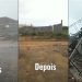 Ginásio de Esportes em construção fica parcialmente destruído durante tempestade em Riacho da Onça